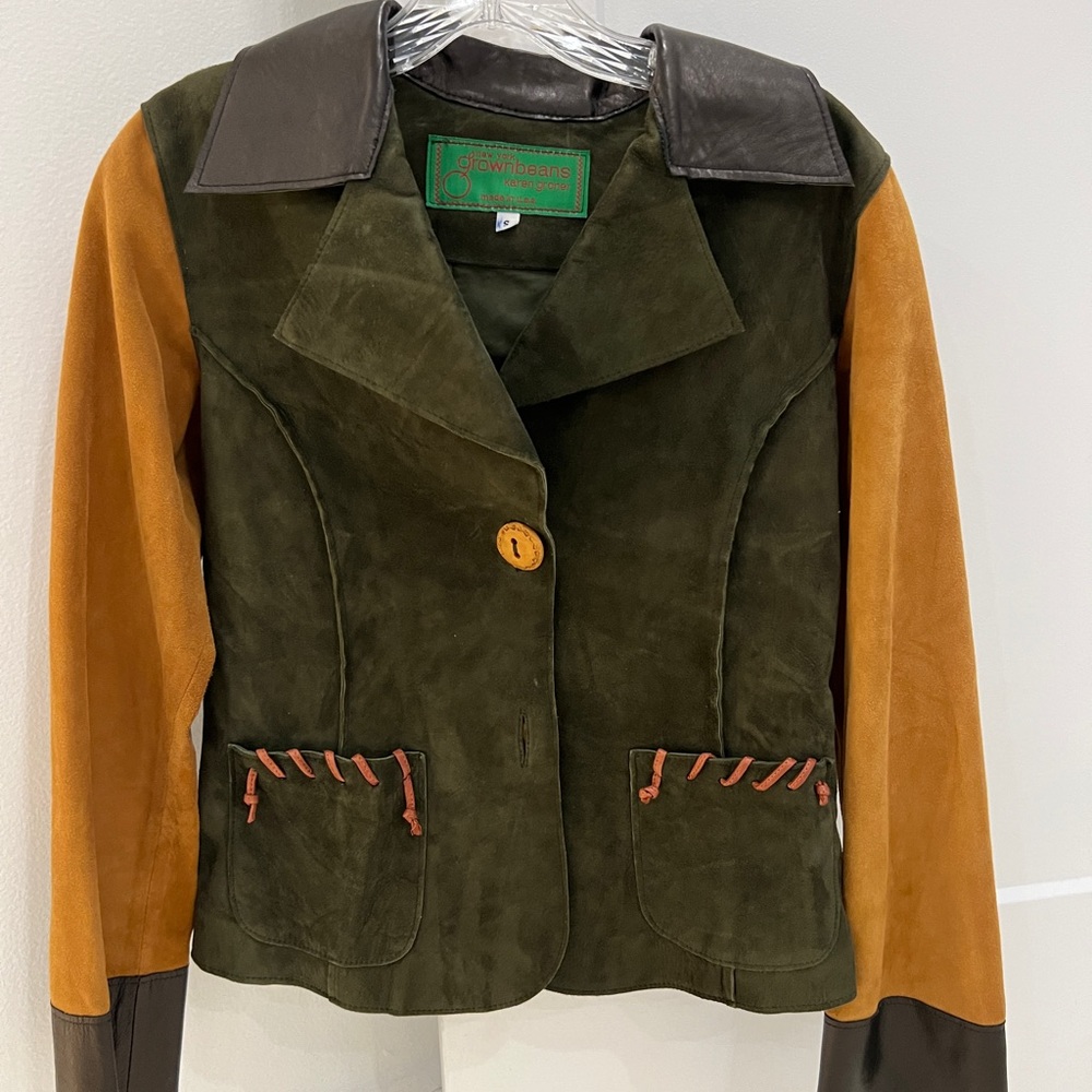 Custom made one-of-a-kind Suede and leather Jacket